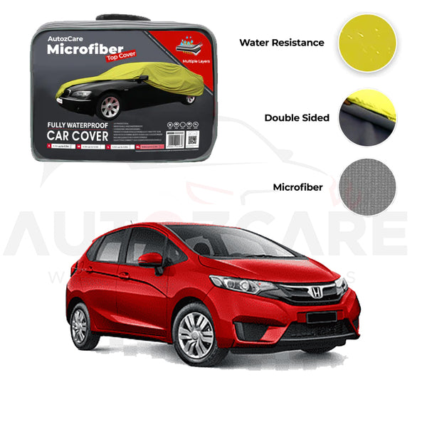 Honda Fit Hybrid Microfiber Car Top Cover - Model 2013-2018 - AutozCare Pakistan