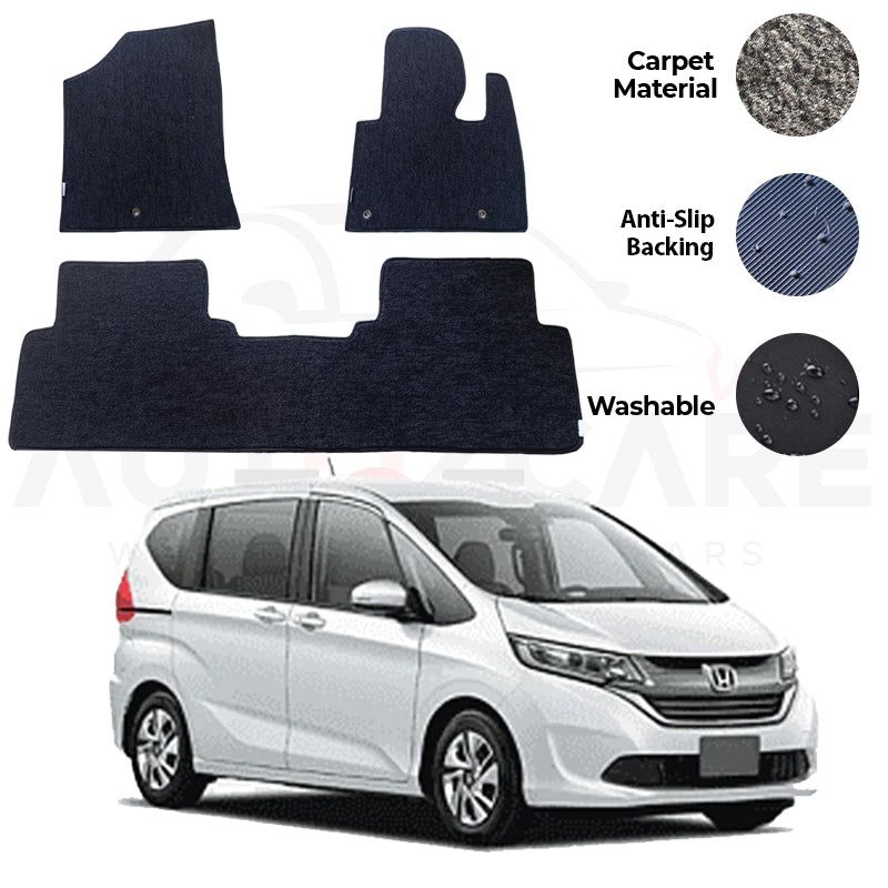 Honda Freed Fitting Carpet Floor Mat 3PCS - Model 2016-2018