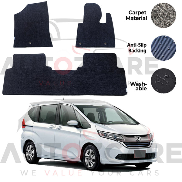 Honda Freed Fitting Carpet Floor Mat 3PCS - Model 2016-2025