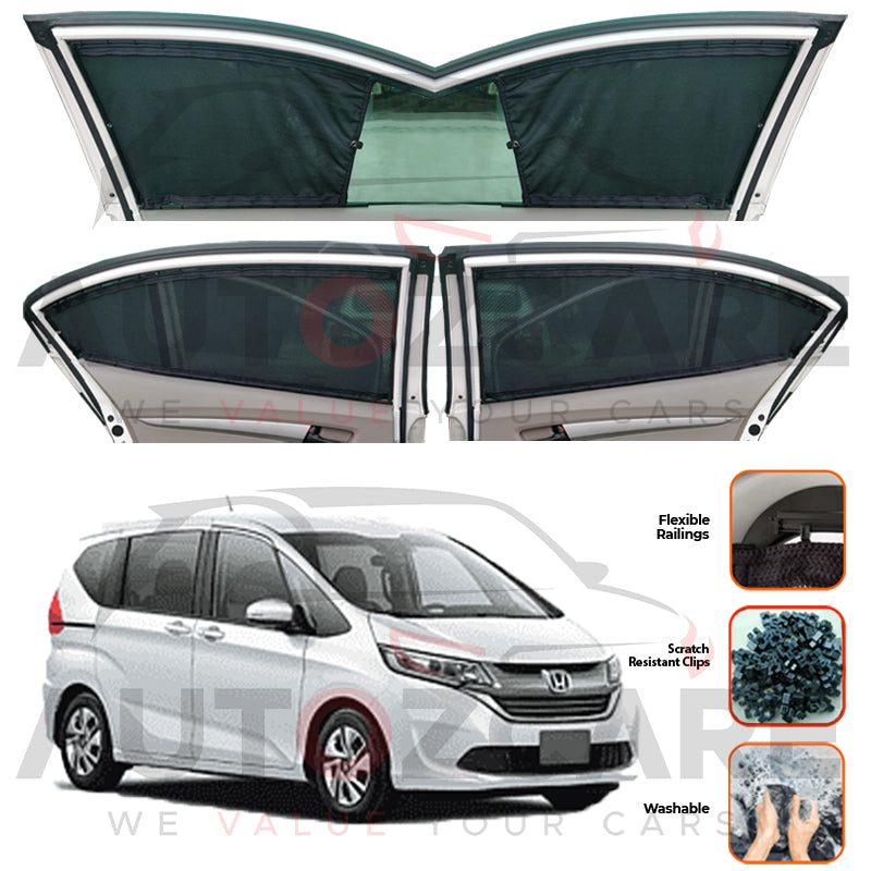 Honda Freed  Custom Car Sliding Curtains - Model 2016-2025