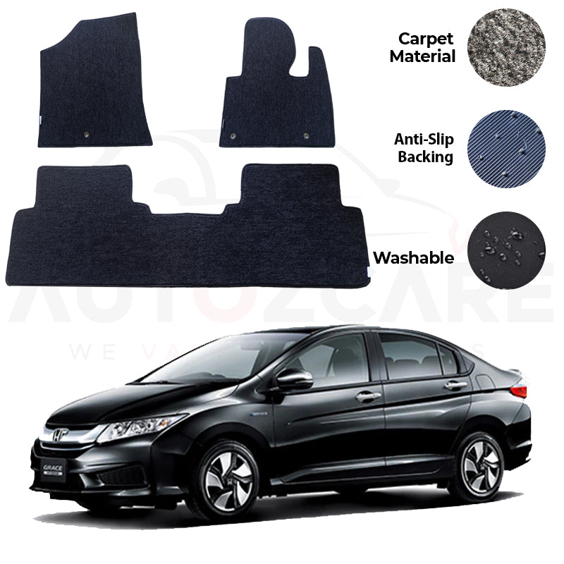 Honda City Fitting Carpet Floor Mat 3PCS - Model 2022-2023