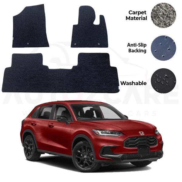 Honda HR-V Fitting Carpet Floor Mat 3PCS - Model 2022-2023