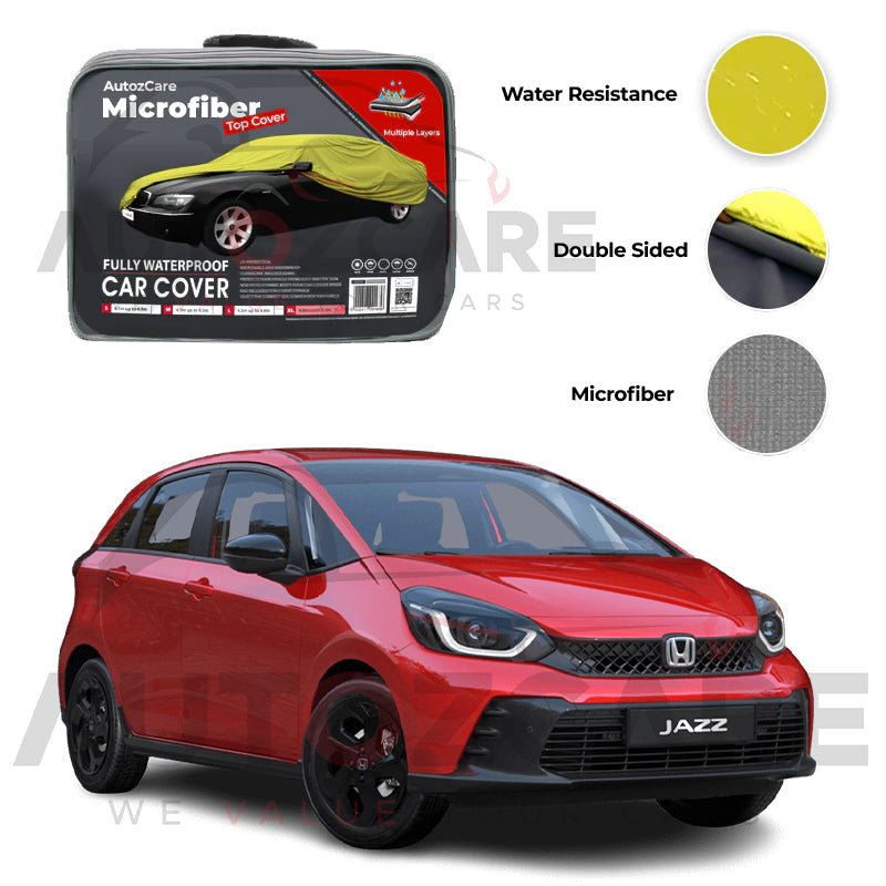 Honda Jazz Microfiber Car Top Cover - Model 2020-2026