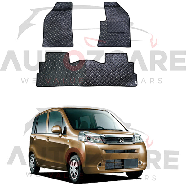 Honda Life 7D Floor Mat (Flat Style) 3PCS - Model 2008-2014
