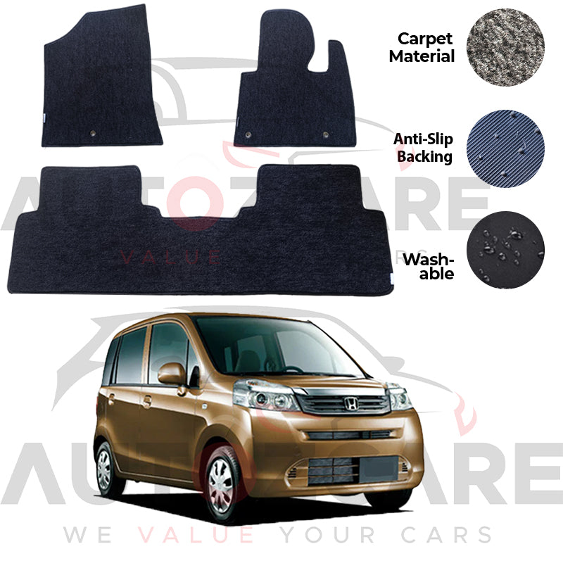 Honda Life Fitting Carpet Floor Mat 3PCS - Model 2008-2014