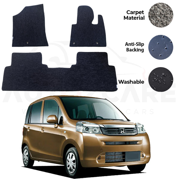 Honda Life Fitting Carpet Floor Mat 3PCS - Model 2008-2014