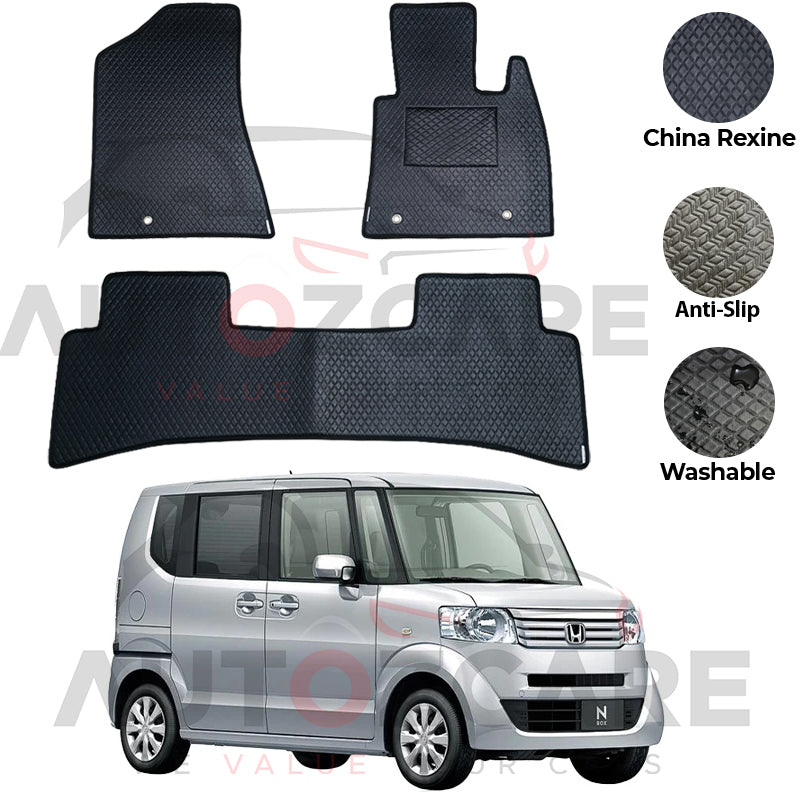 Honda N Box China Rexine Floor Mat 3PCS - Model 2011-2017