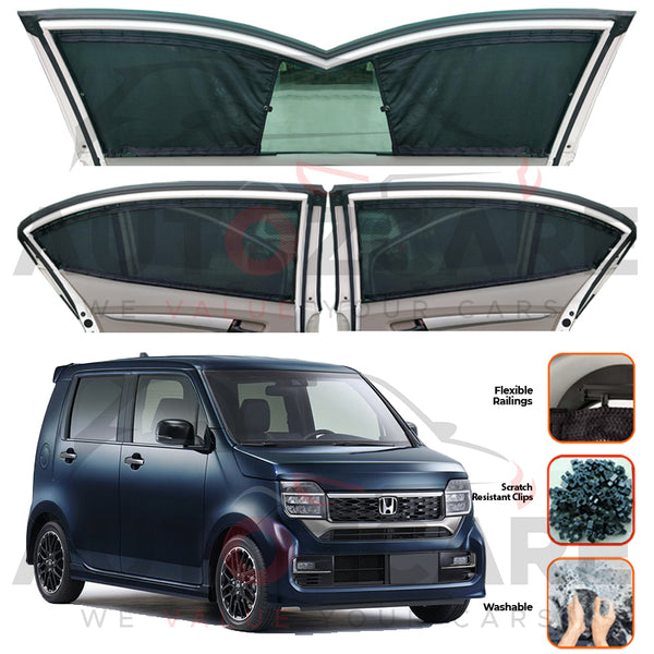 Honda N Wgn Custom Car Sliding Curtains - Model 2020-2025