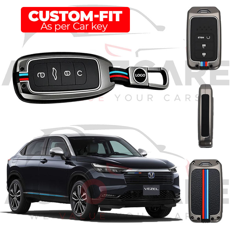 Honda Vezel Remote Key Cover with Keychain - Model 2021-2025