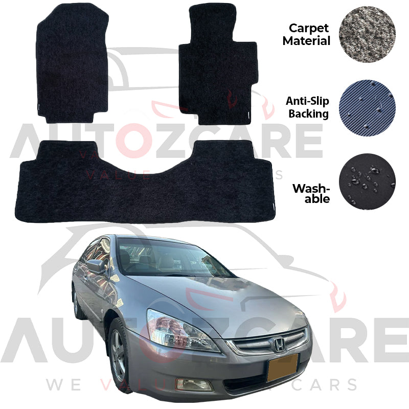 Honda Accord CL5 Genuine Fitting Carpet Floor Mat 3PCS - Model 2002-2007