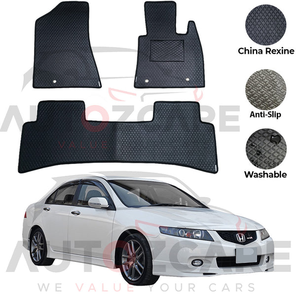 Honda Accord CL7/CL9 China Rexine Floor Mat 3PCS - Model 2002-2007