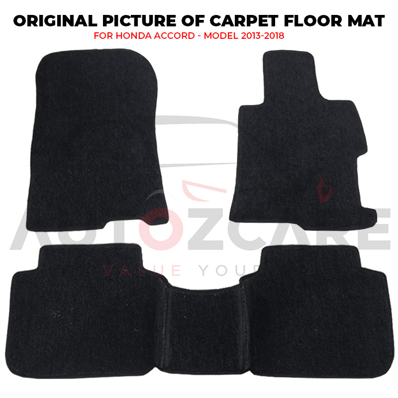 Honda Accord Fitting Carpet Floor Mat 3PCS - Model 2013-2018