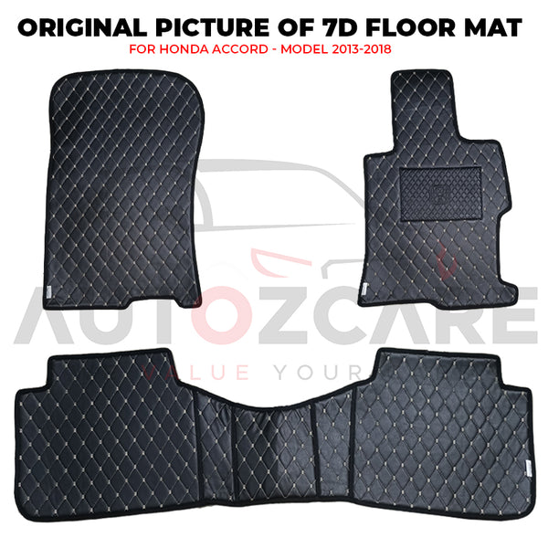 Honda Accord 7D Floor Mat ( Flat Style ) - Model 2013-2018