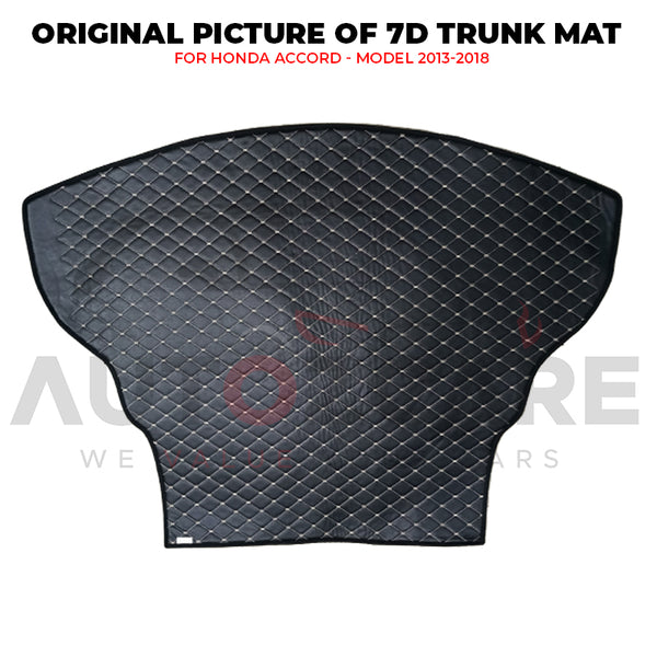 Honda Accord 7D Custom Car Trunk Mat - Model 2013-2018