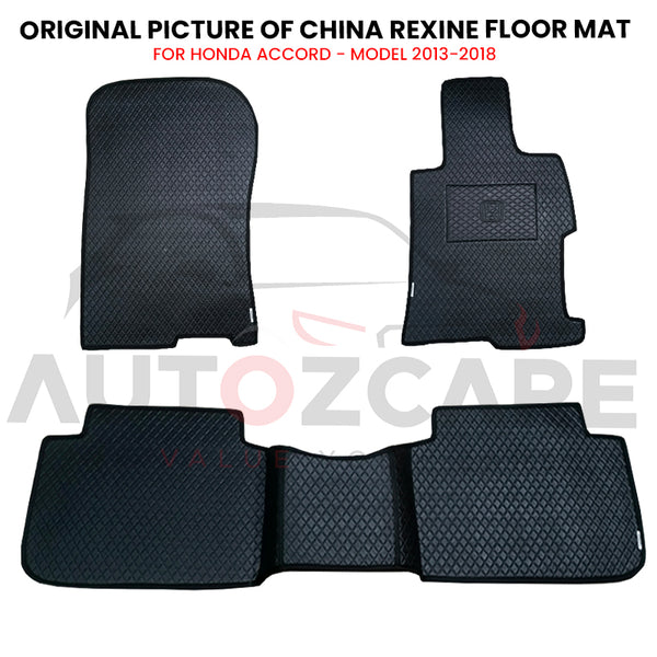 Honda Accord China Rexine Floor Mat 3PCS - Model 2013-2018