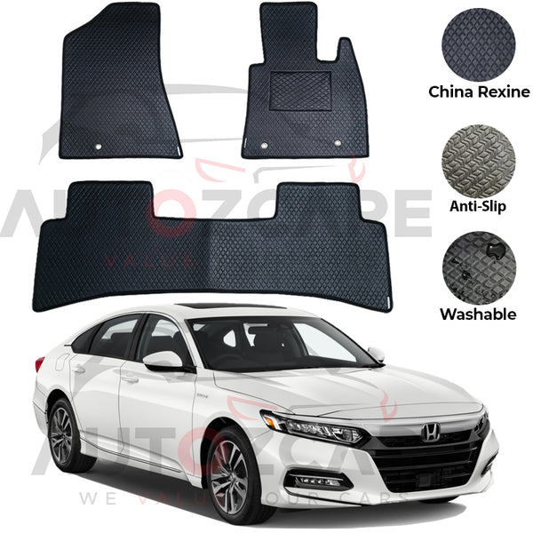 Honda Accord China Rexine Floor Mat 3PCS - Model 2018-2022