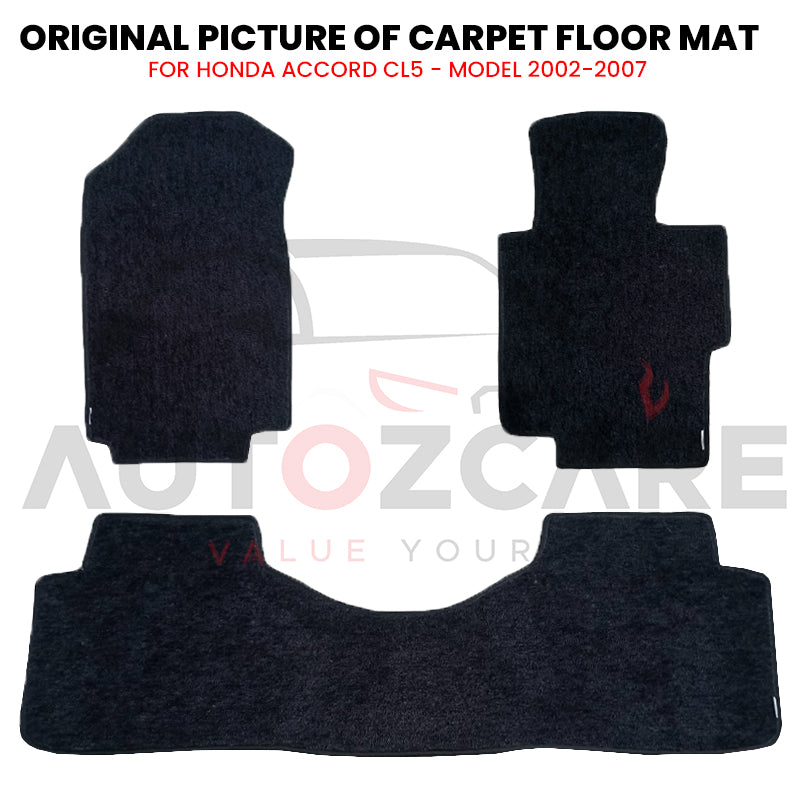 Honda Accord CL5 Genuine Fitting Carpet Floor Mat 3PCS - Model 2002-2007