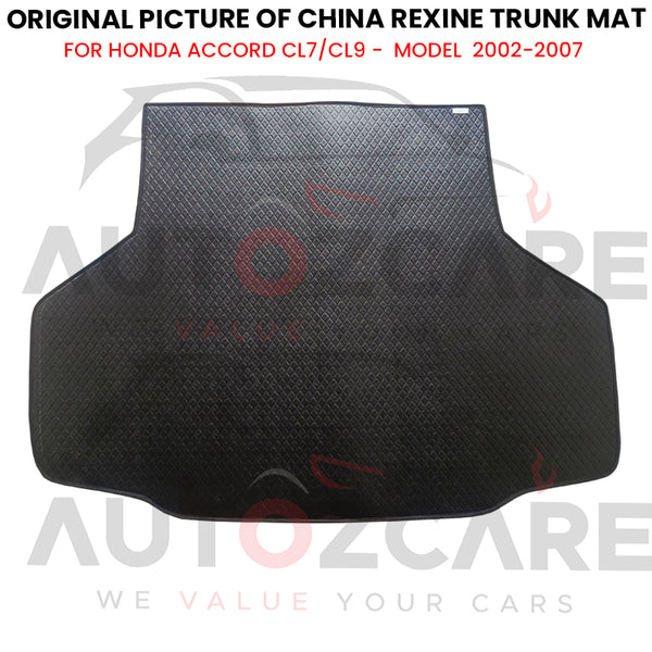 Honda Accord CL7/CL9 China Rexine Custom-Size Trunk Mat - Model 2002-2007
