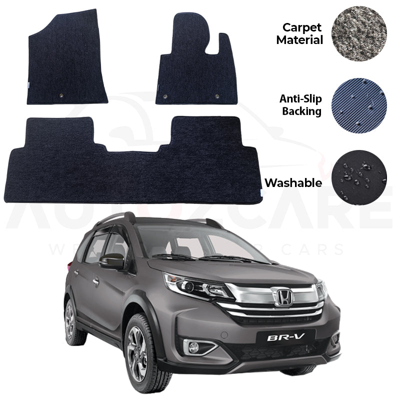 Honda BR-V Fitting Carpet Floor Mat 4PCS - Model 2017-2019