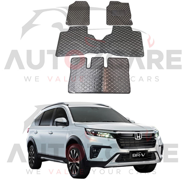 Honda BR-V 7D Floor Mat ( Flat Style ) 4PCS - Model 2020-2025