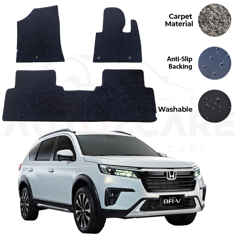 Honda BR-V Fitting Carpet Floor Mat 4PCS - Model 2020-2024