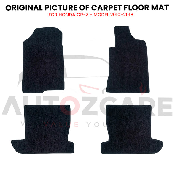 Honda CR-Z Sports Hybrid Genuine Fitting Carpet Floor Mat 4PCS - Model 2010-2018