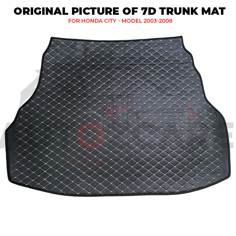 Honda City 7D Custom Car Trunk Mat - Model 2003-2008