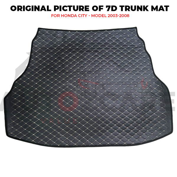 Honda City 7D Custom Car Trunk Mat - Model 2003-2008
