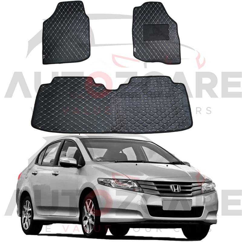 Honda City 7D Floor Mat ( Flat Style ) 3PCS - Model 2009-2021