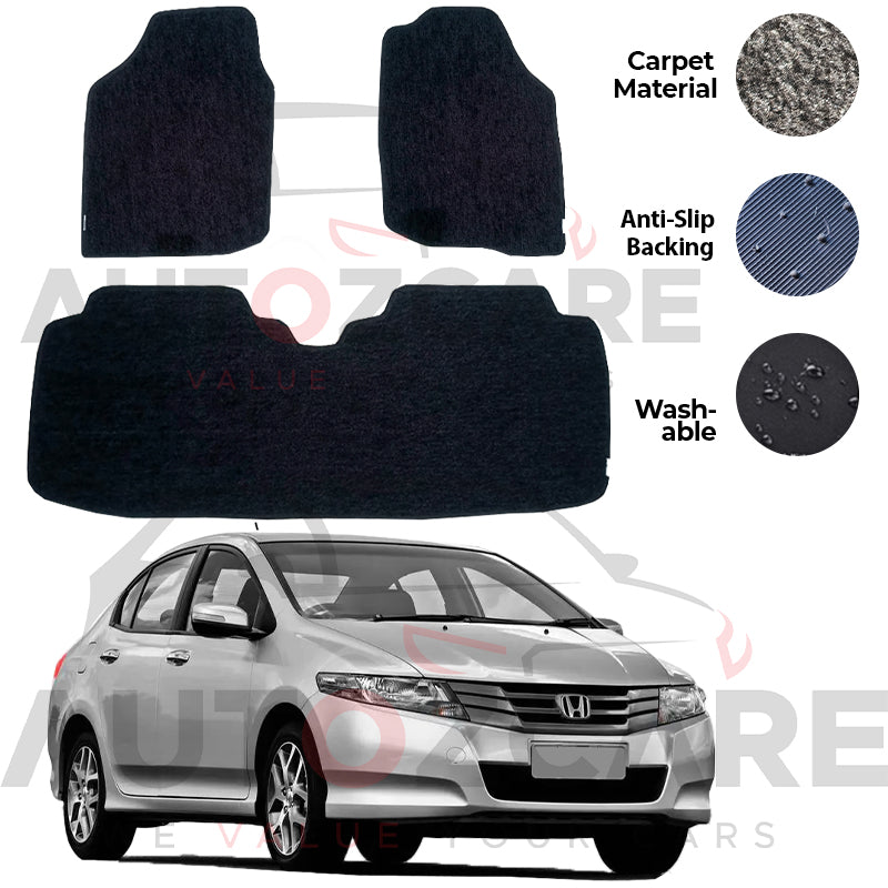 Honda City Genuine Fitting Carpet Floor Mat 3PCS - Model 2009-2021