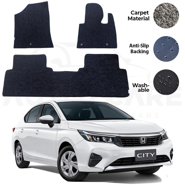 Honda City Genuiune Fitting Carpet Floor Mat 3PCS - Model 2022-2024