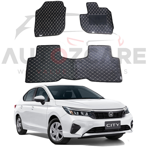 Honda City 7D Floor Mat ( Flat Style ) 3PCS - Model 2022-2024