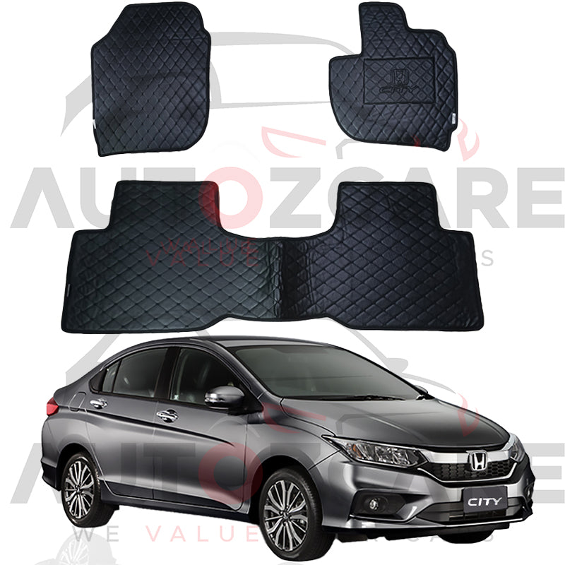Honda City 7D Floor Mat ( Flat Style ) 3PCS - Model 2022-2025
