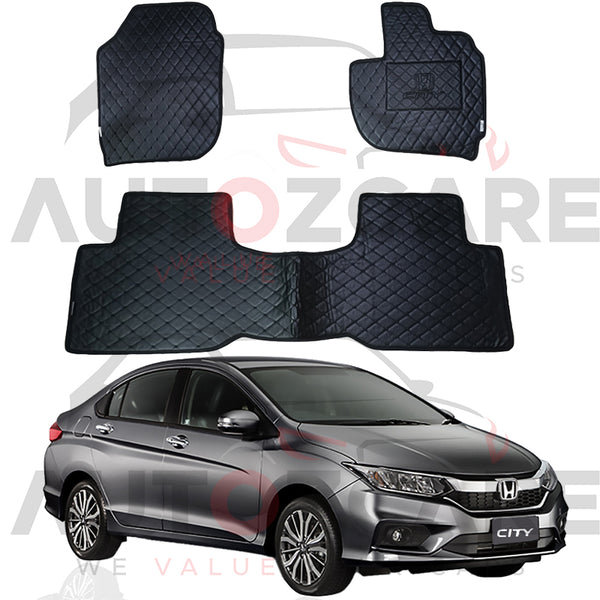 Honda City 7D Floor Mat ( Flat Style ) 3PCS - Model 2022-2025