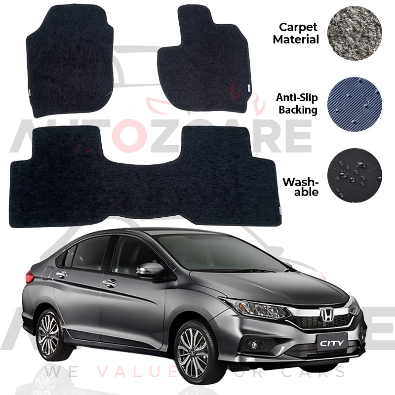 Honda City Genuine Fitting Carpet Floor Mat 3PCS - Model 2022-2025