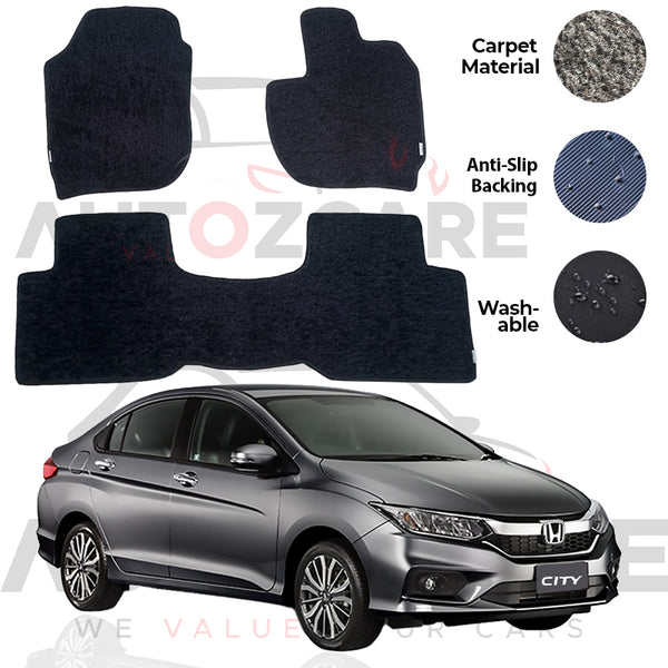 Honda City Genuine Fitting Carpet Floor Mat 3PCS - Model 2022-2025