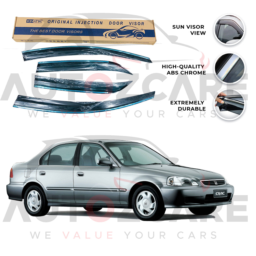 Honda Civic Air press sun visor with chrome model 1996-2001