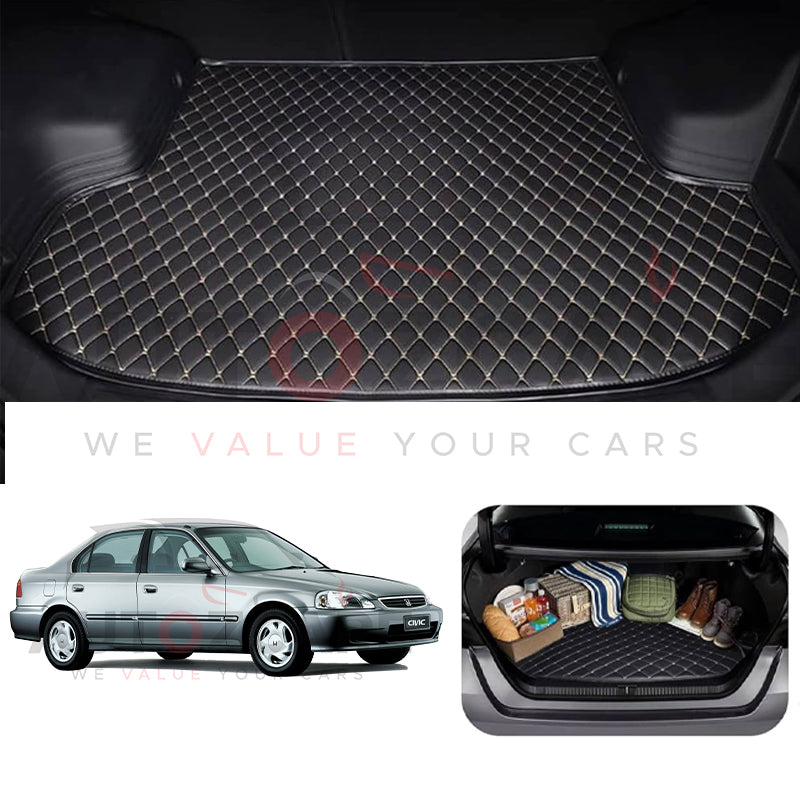 Honda Civic 7D Custom Car Trunk Mat - Model 1996-2001