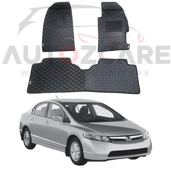 Honda Civic 7D Floor Mat ( Flat Style ) - Model 2002-2005