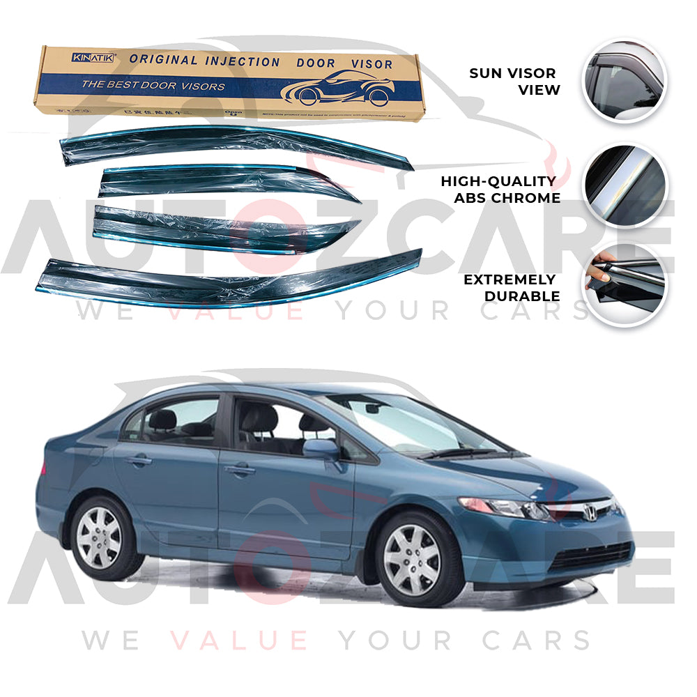 Honda Civic Air press sun visor with chrome - Model 2002-2005