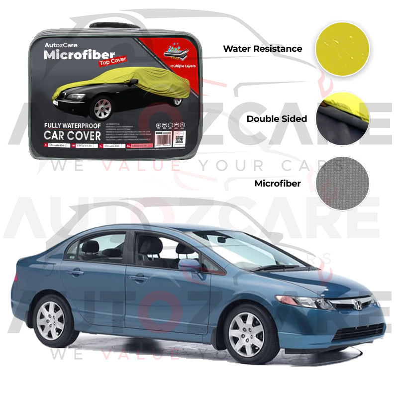 Honda Civic Microfiber Car Top Cover - Model 2002-2005