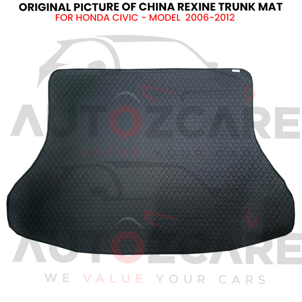 Honda Civic Reborn China Rexine Custom-Size Trunk Mat - Model 2006-2012