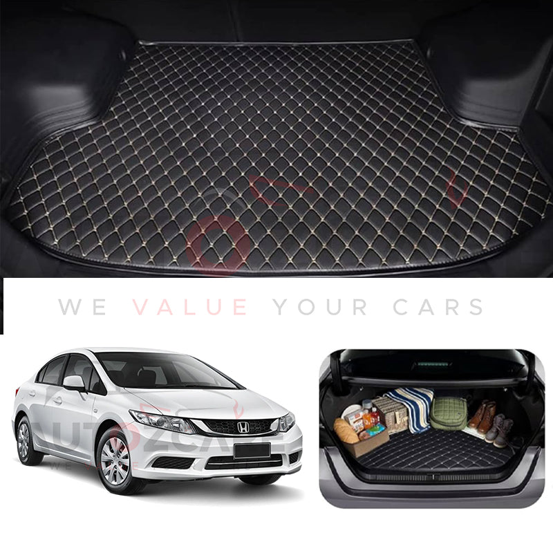 Honda Civic Rebirth 7D Custom Car Trunk Mat - Model 2013-2016