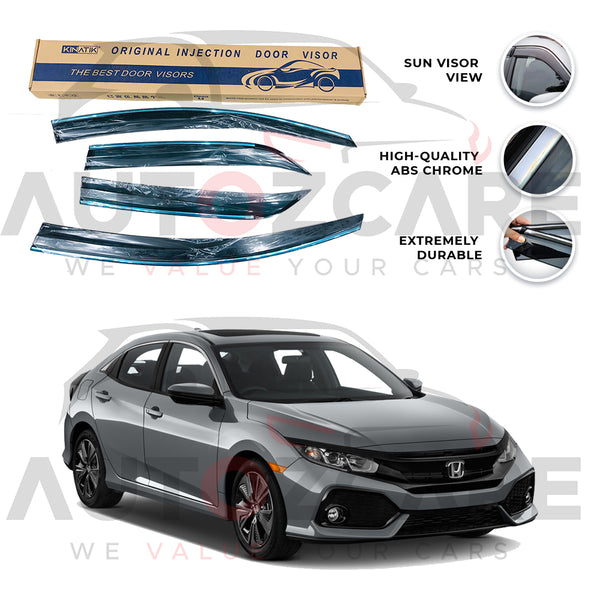 Honda Civic Air press sun visor with chrome - Model 2017-2021