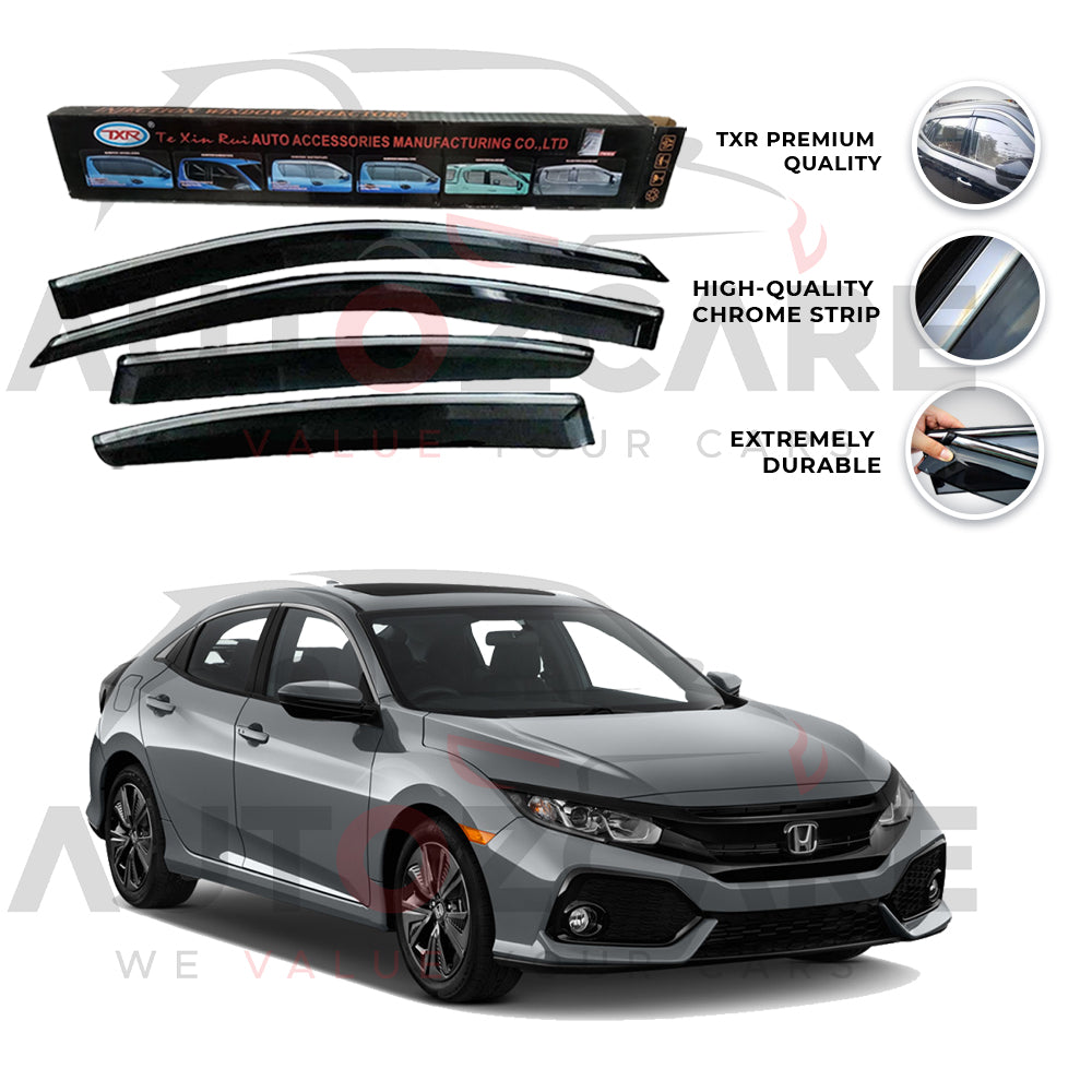 Honda Civic TXR Air press sun visor with chrome - Model 2017-2021