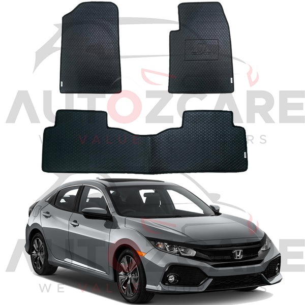 Honda Civic China Rexine Floor Mat 3PCS - Model 2017-2021