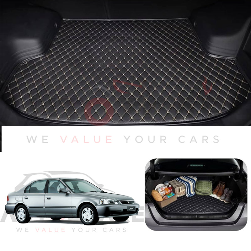 Honda Civic 7D Custom Car Trunk Mat - Model 1996-2001