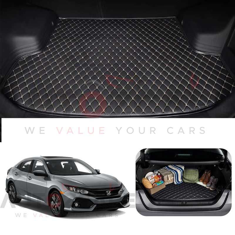 Honda Civic 7D Custom Car Trunk Mat - Model 2017-2021