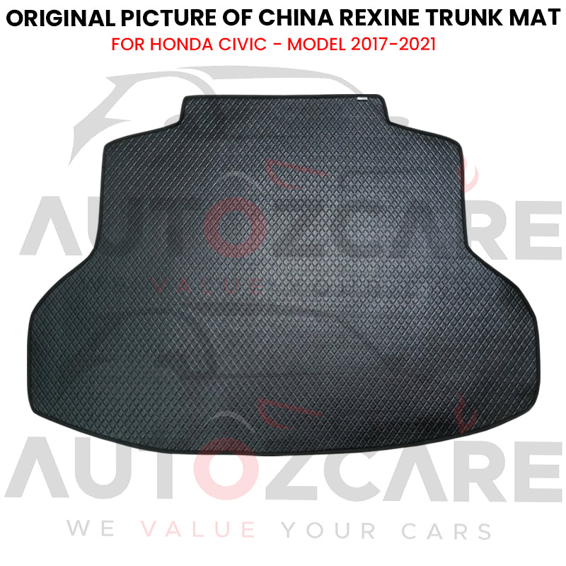 Honda Civic China Rexine Custom-Size Trunk Mat - Model 2017-2021
