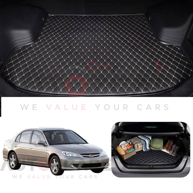 Honda Civic Hybrid 7D Custom Car Trunk Mat - Model 2005-2010